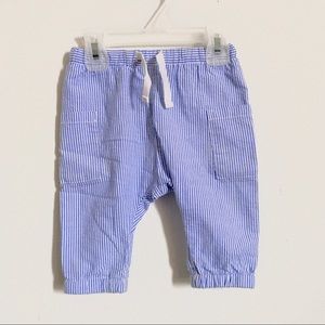 NWOT H&M Blue Pinstriped Baby Trousers
